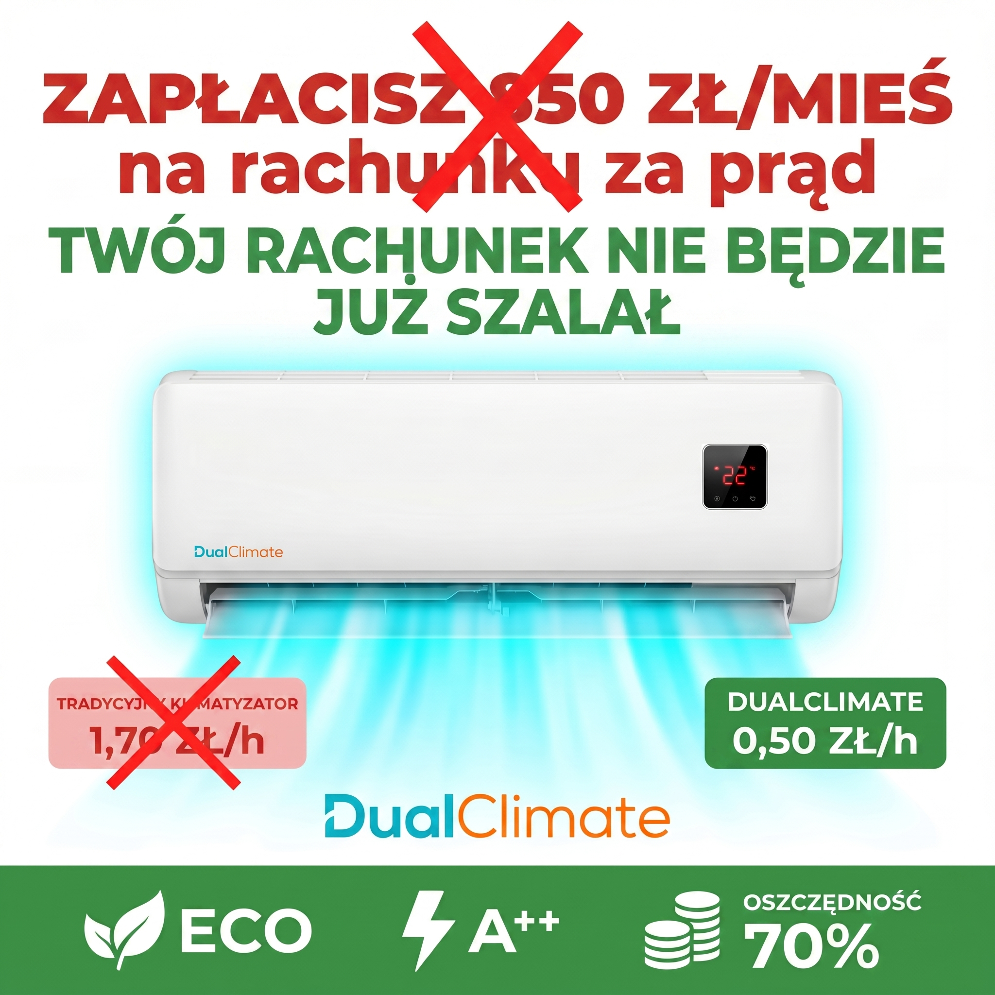 DualClimate - Mini Klimatyzator 2 w 1 (Hit 2026)